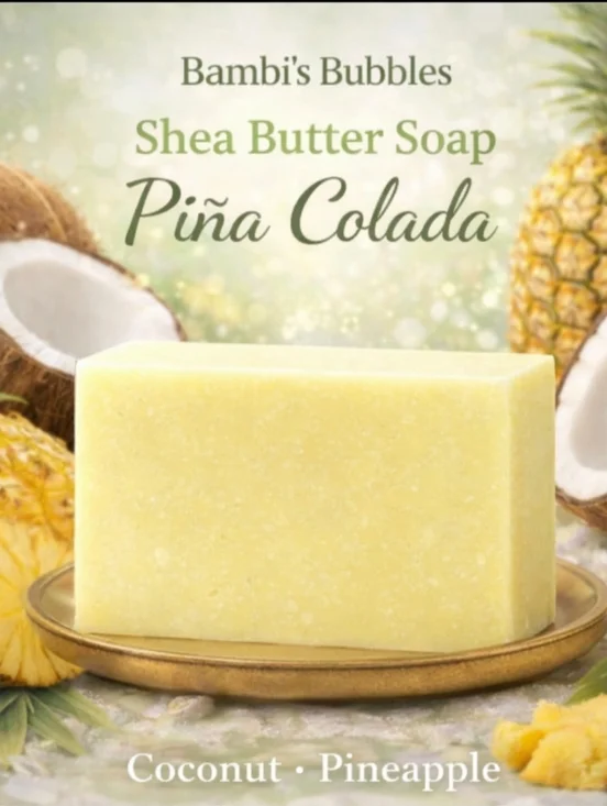 RESTOCKED & New Scents! Summer Fruits Shea Butter 4oz Bar - Picture 3 of 12